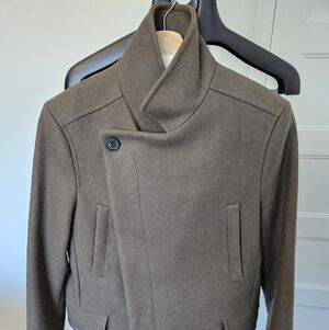 All Saints Olive Wade Peacoat